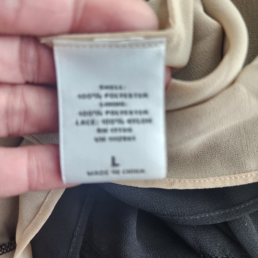 Robert Rodriguez for NeimanMarcus + Target Black & Beige Sleeveless Peplum Large - Picture 8 of 16